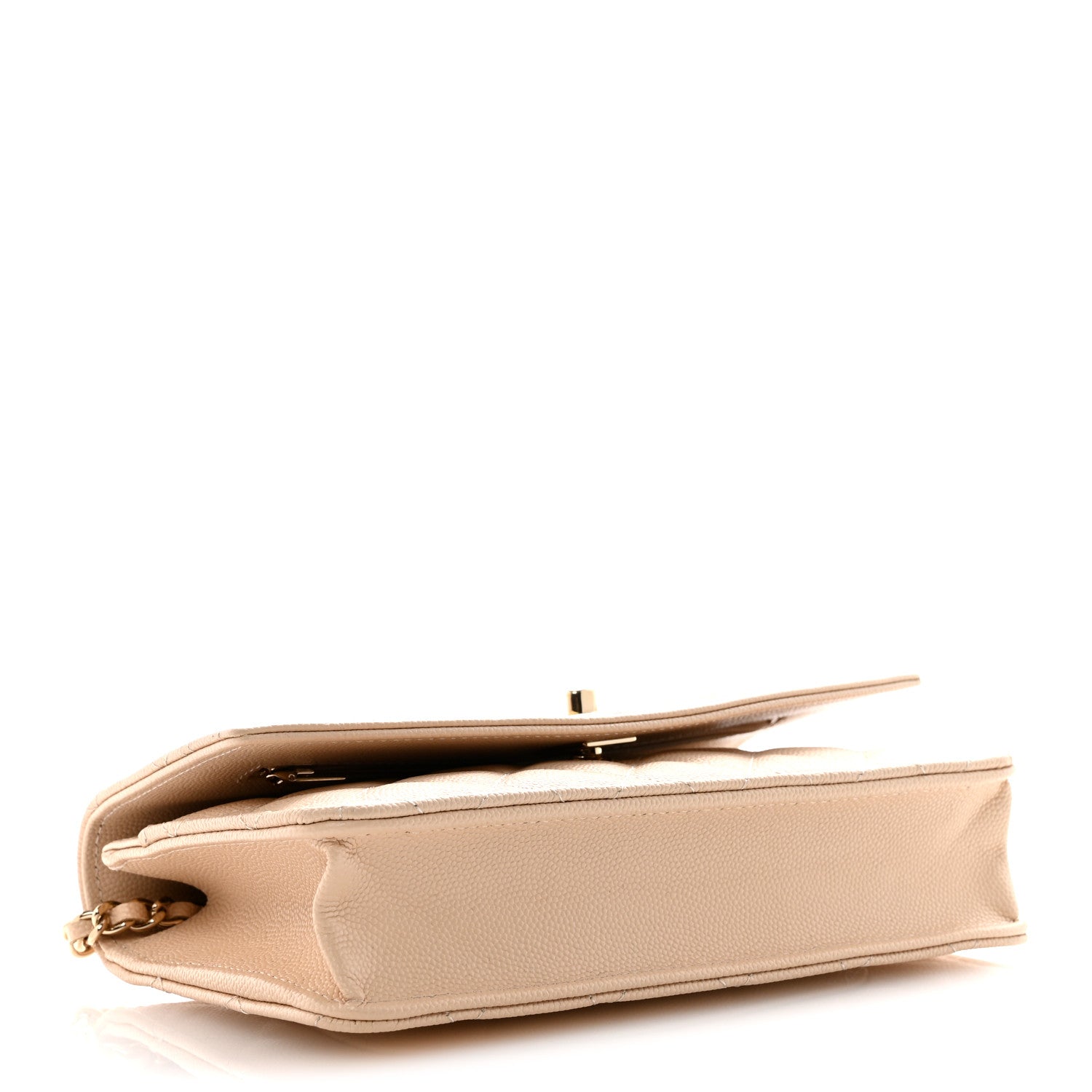 Chanel Caviar Quilted Trendy Handle Clutch With Chain Ecru 4 of 10