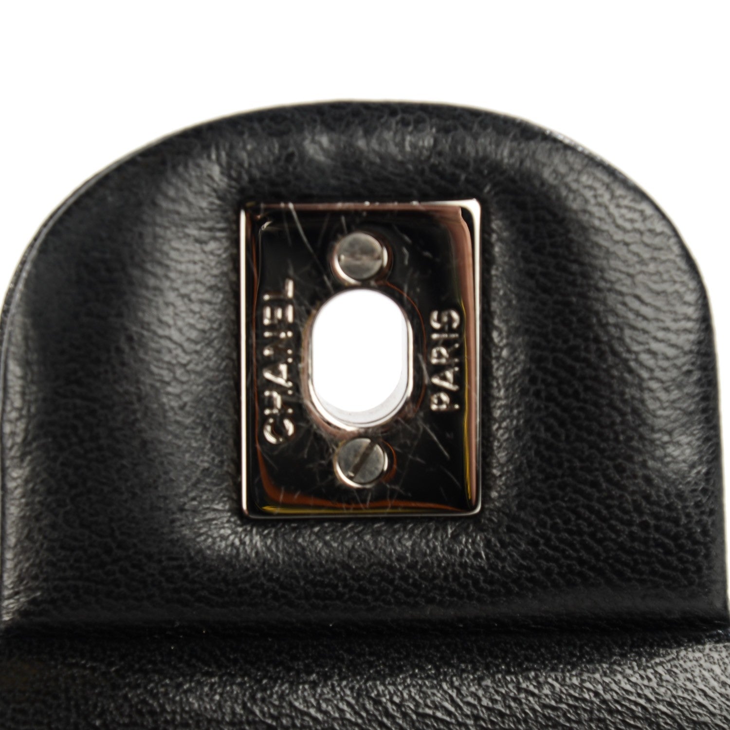 Chanel Lambskin Patent Quilted CC Twist Flap Black 6 of 8