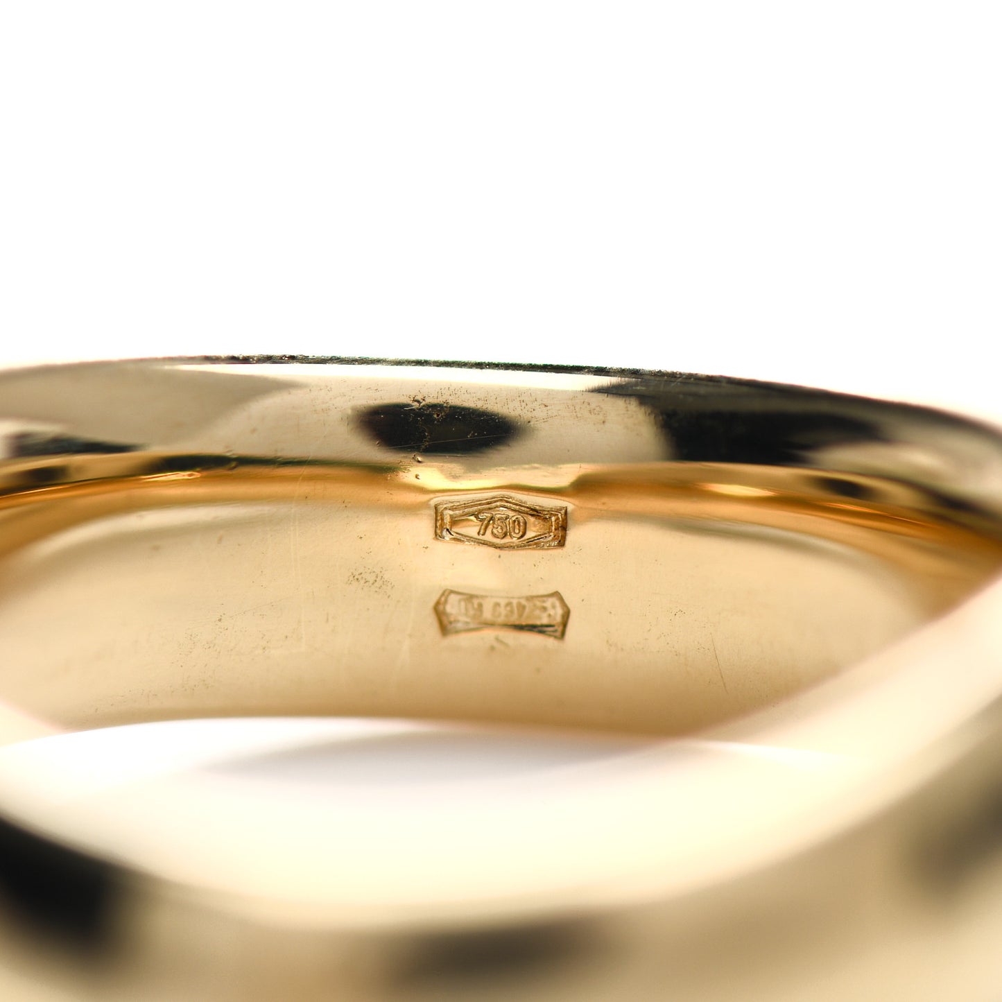 18K Yellow Gold 6mm Curved Wedding Band Ring 53 6.25
