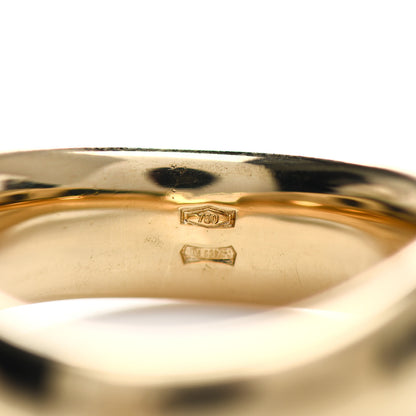 Pomellato 18K Yellow Gold 6mm Curved Wedding Band Ring 53 6.25 4 of 4