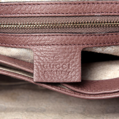 Gucci Pebbled Calfskin Small Diana Bamboo Top Handle Tote Pink Tan 9 of 14