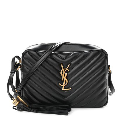Saint Laurent Calfskin Matelasse Monogram Lou Camera Bag Black 1 of 10
