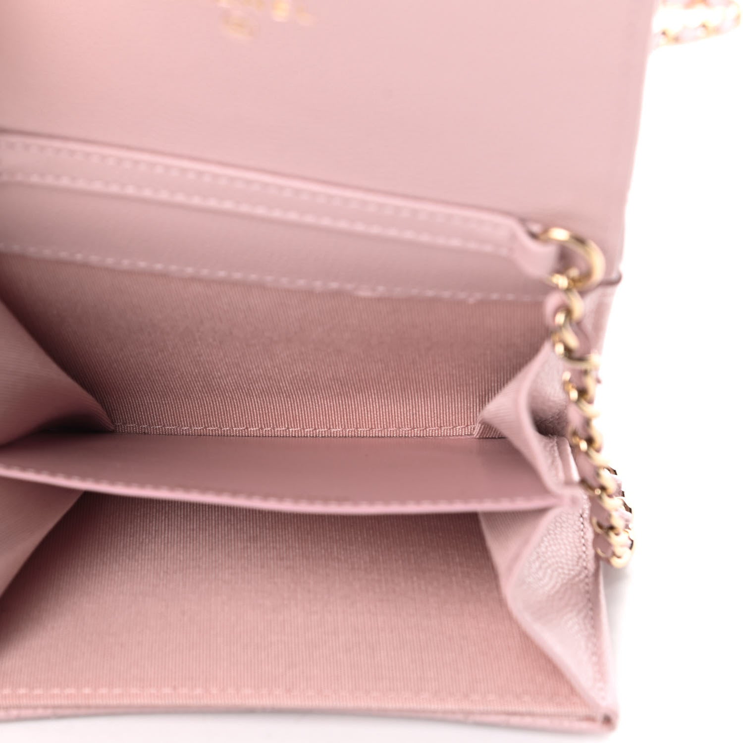 Chanel Caviar Quilted Coco Candy Card Holder On Chain Light Pink 5 of 13