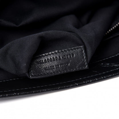 Saint Laurent Crinkled Calfskin Matelasse Monogram Medium Niki Chain Satchel Black 9 of 10
