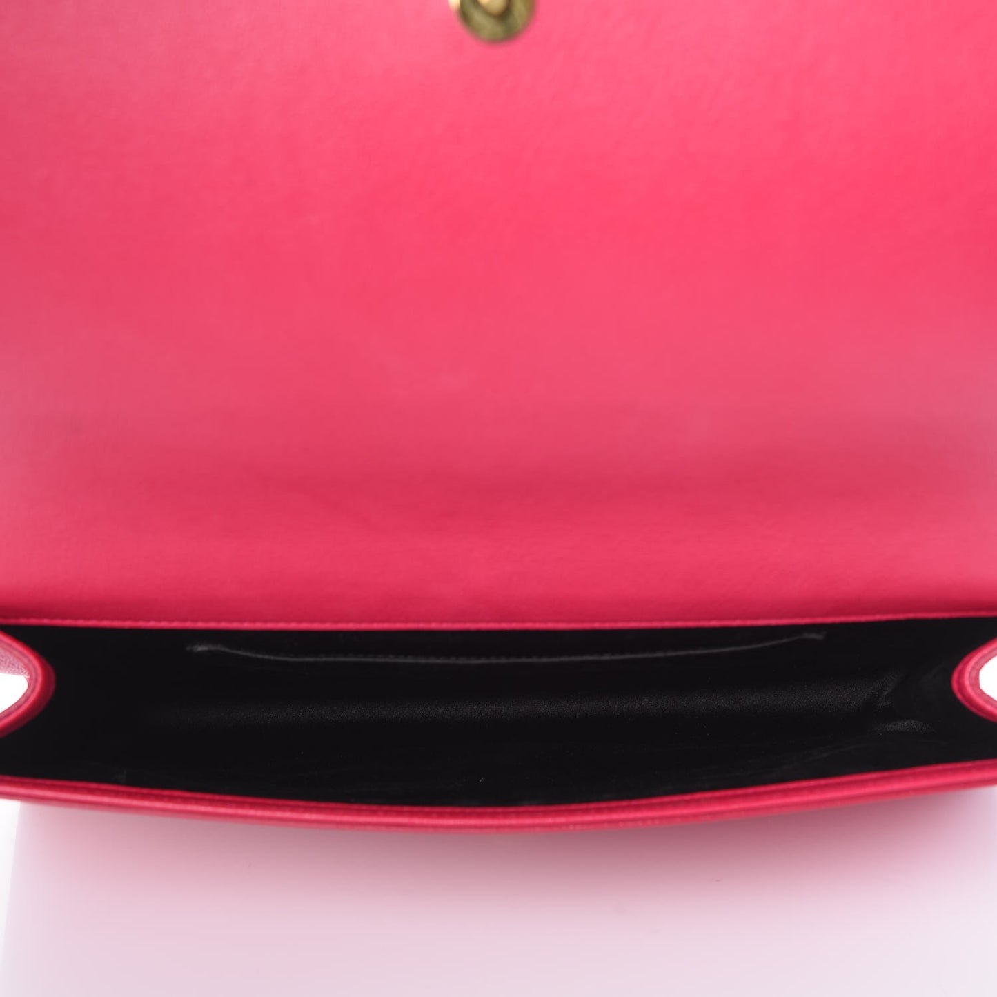 Calfskin Monogram Large Belle De Jour Clutch Lipstick Fuchsia