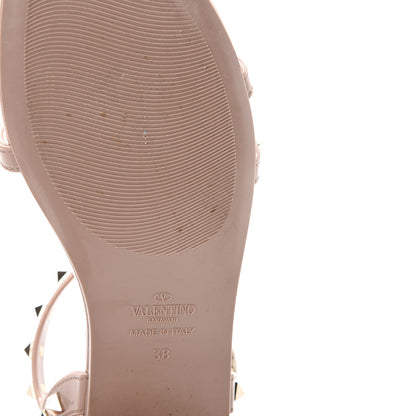 Valentino Garavani PVC Jelly Rockstud Caged Sandals 38 Poudre 9 of 14