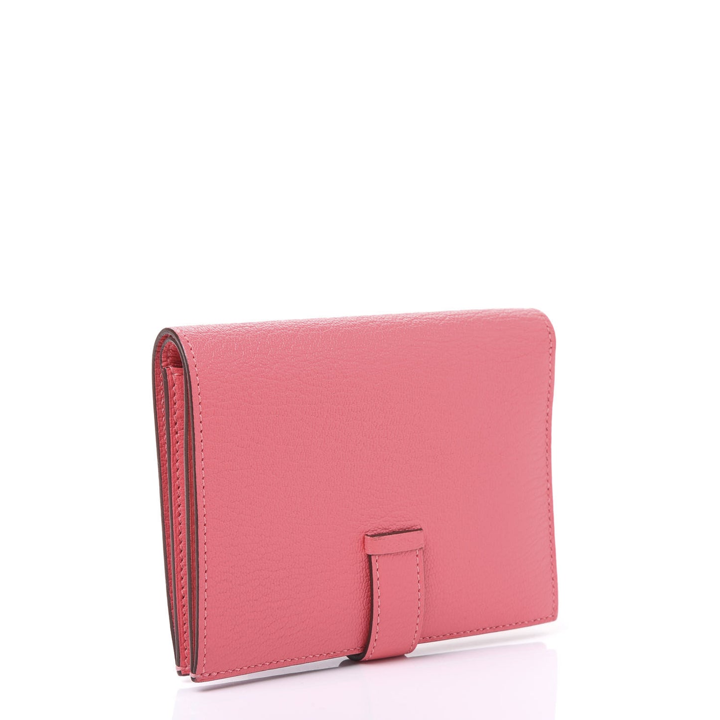 Chevre Mysore Bearn Compact Wallet Rose Azalee