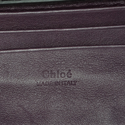 Chloe Suede Calfskin Mini Faye Shoulder Bag Intense Violine 6 of 7