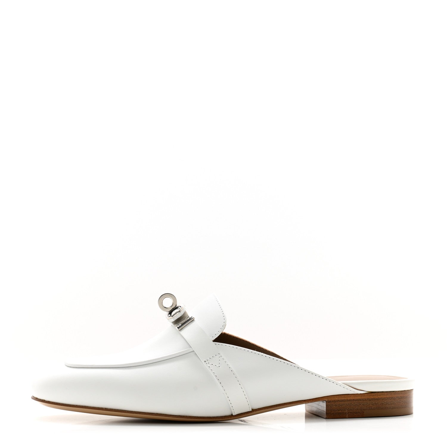 Hermes Calfskin Oz Mules 35 White 1 of 13