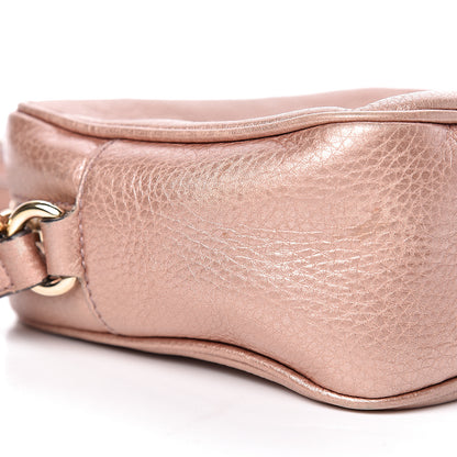 Gucci Metallic Pebbled Calfskin Small Soho Disco Bag Pink 13 of 14