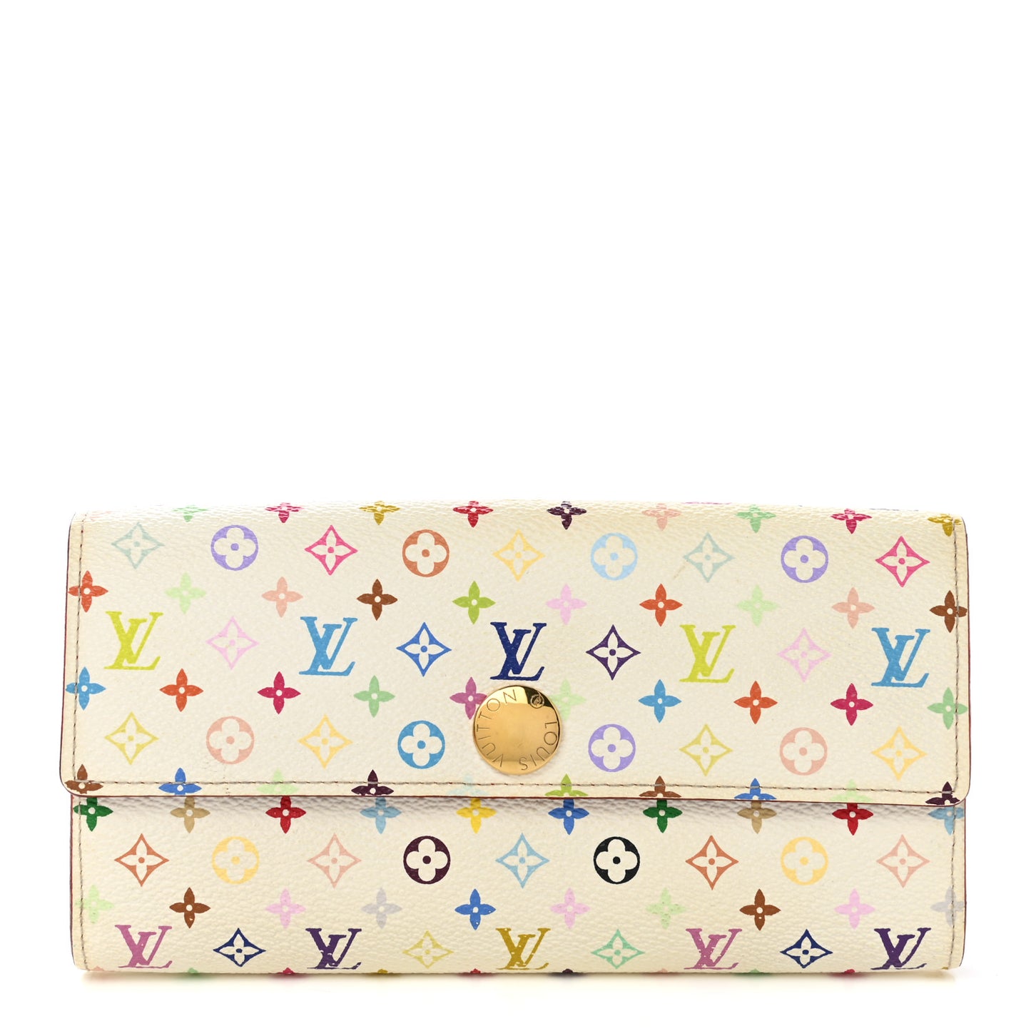 Monogram Multicolor Sarah Wallet White Eglantine