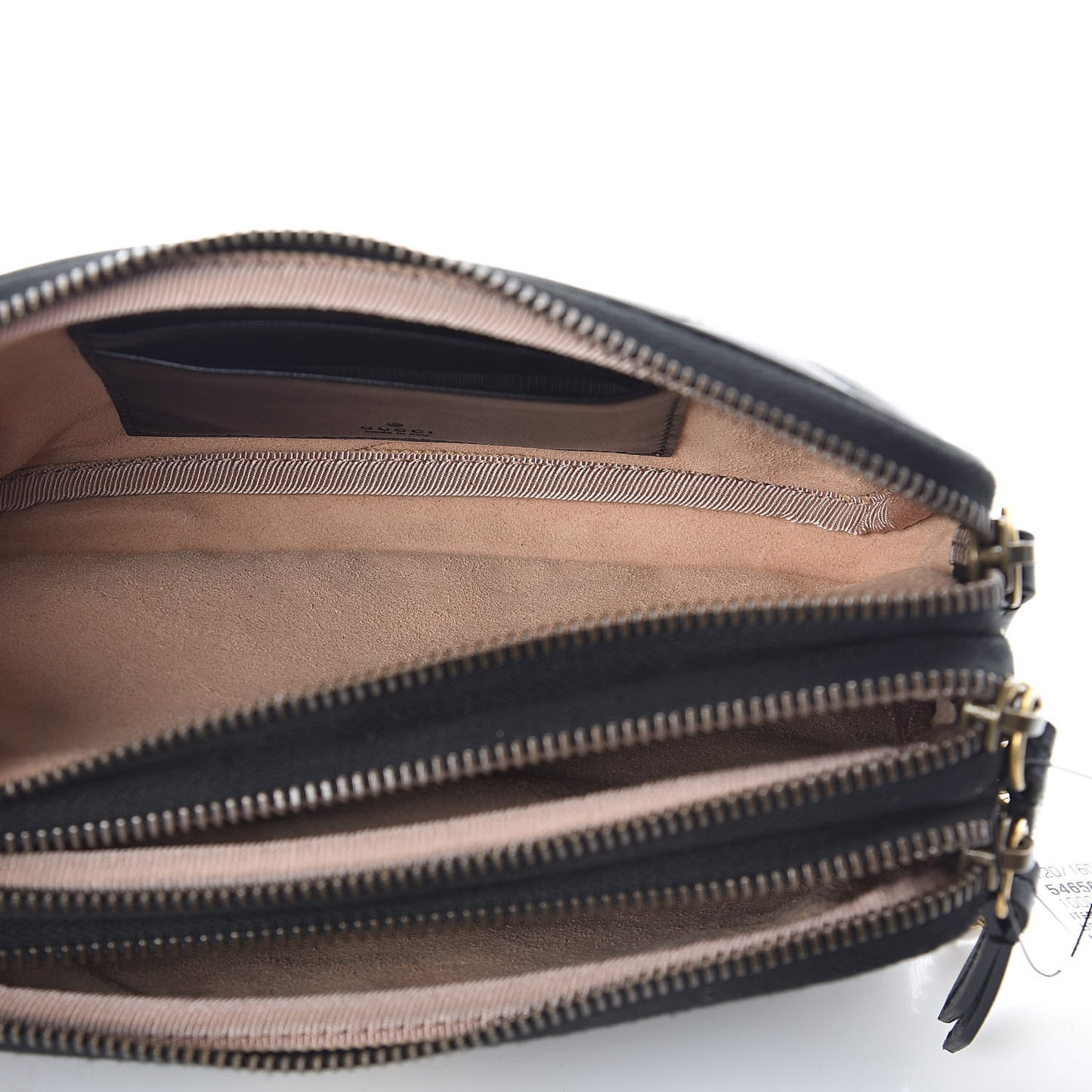 Calfskin Matelasse Mini GG Marmont Chain Crossbody Bag Black