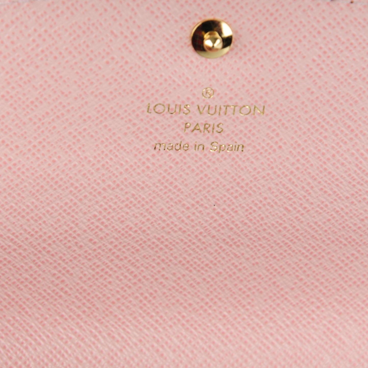 Damier Ebene Caissa Wallet Rose Ballerine