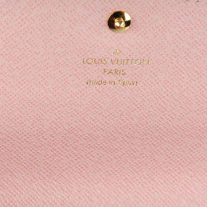 Louis Vuitton Damier Ebene Caissa Wallet Rose Ballerine 6 of 7