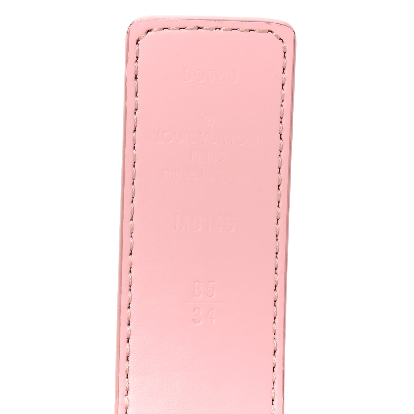 Damier Azur 30mm LV Initiales Reversible Belt 85 34 Pink