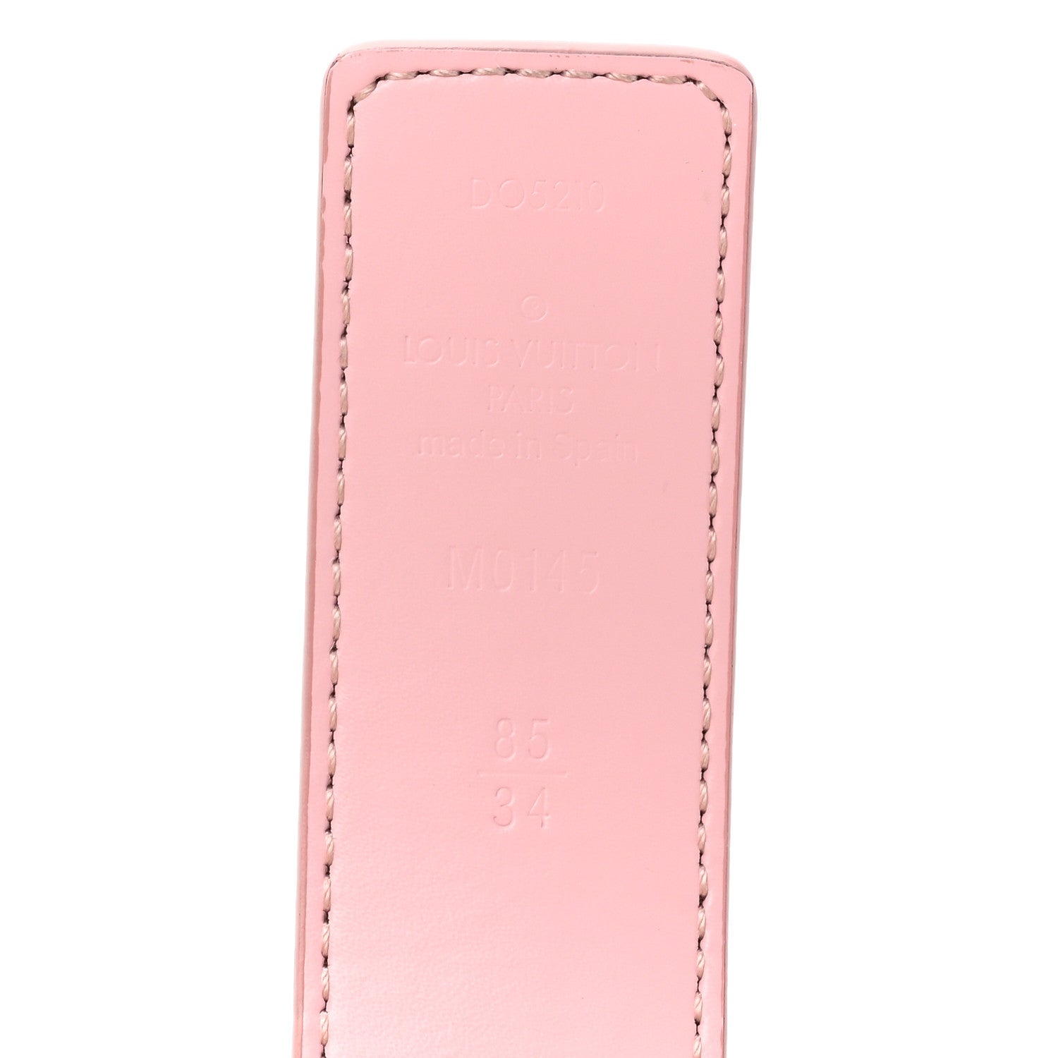 Louis Vuitton Damier Azur 30mm LV Initiales Reversible Belt 85 34 Pink 4 of 7