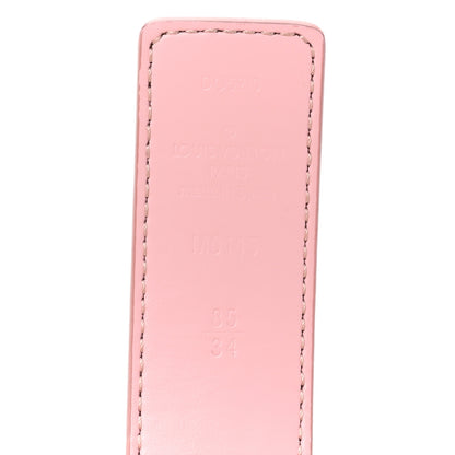 Louis Vuitton Damier Azur 30mm LV Initiales Reversible Belt 85 34 Pink 4 of 7