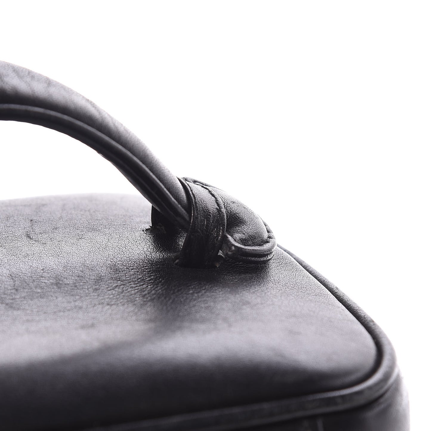 Lambskin Vanity Cosmetic Case Black