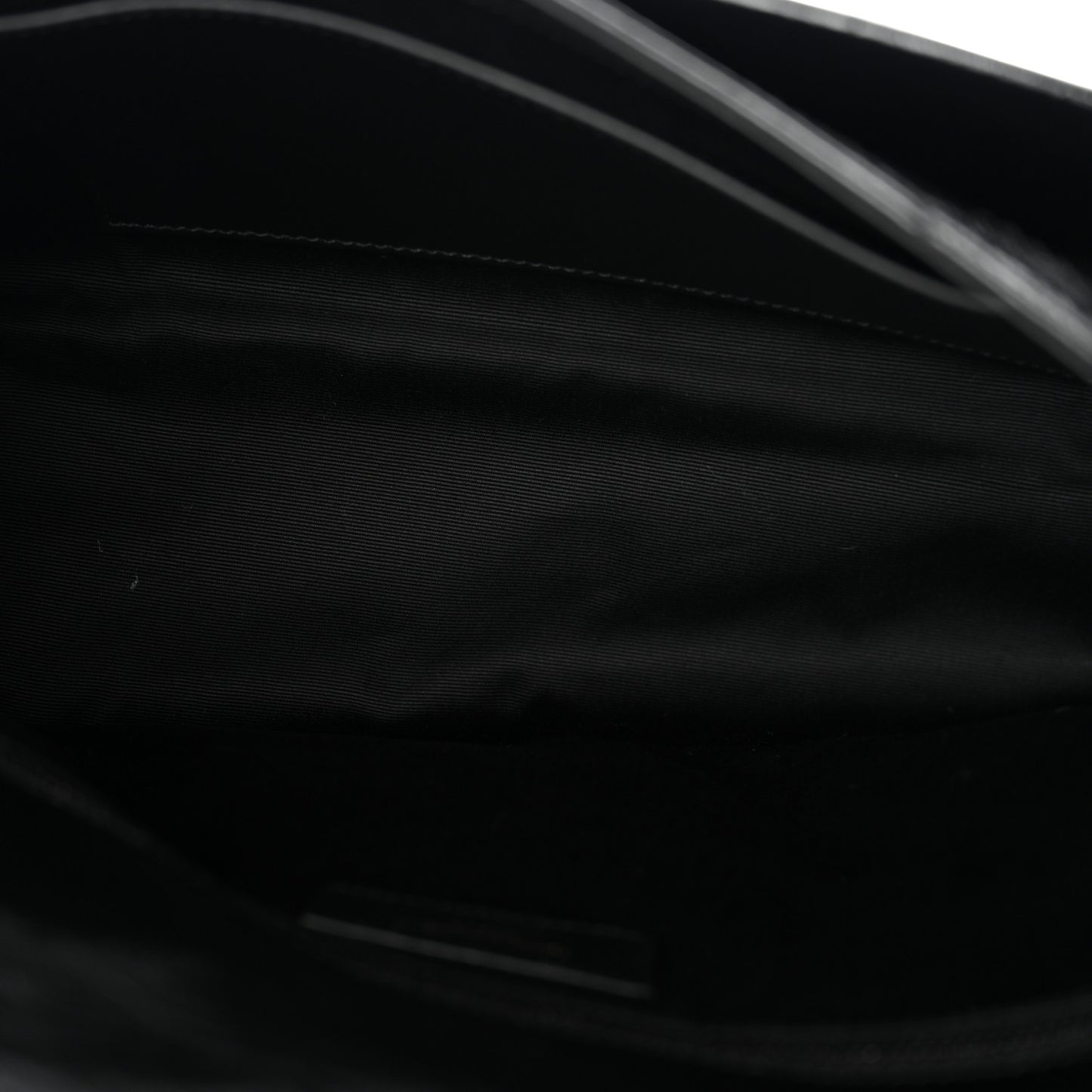 Crinkled Calfskin Matelasse Monogram Medium Niki Chain Satchel Black