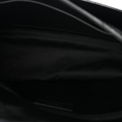 Saint Laurent Crinkled Calfskin Matelasse Monogram Medium Niki Chain Satchel Black 5 of 11