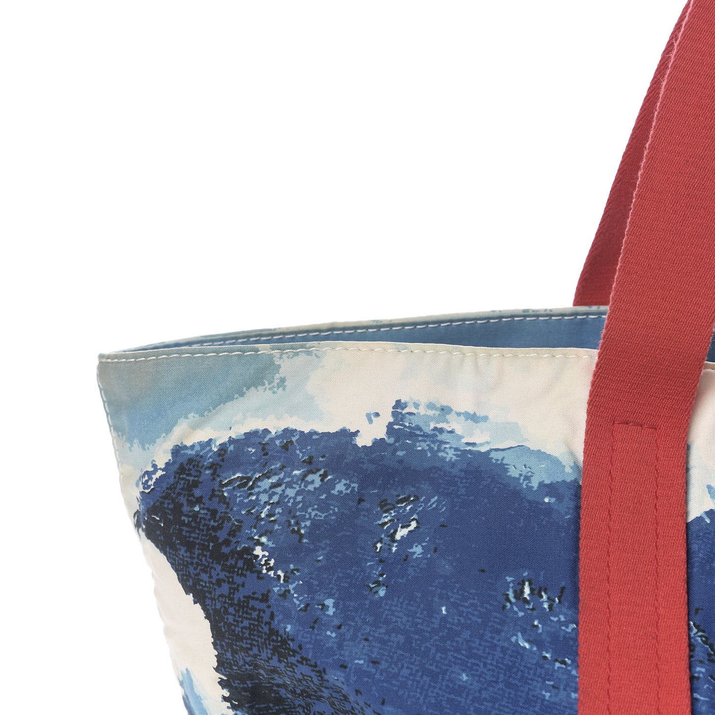 Canvas Surf Tote Red Blue
