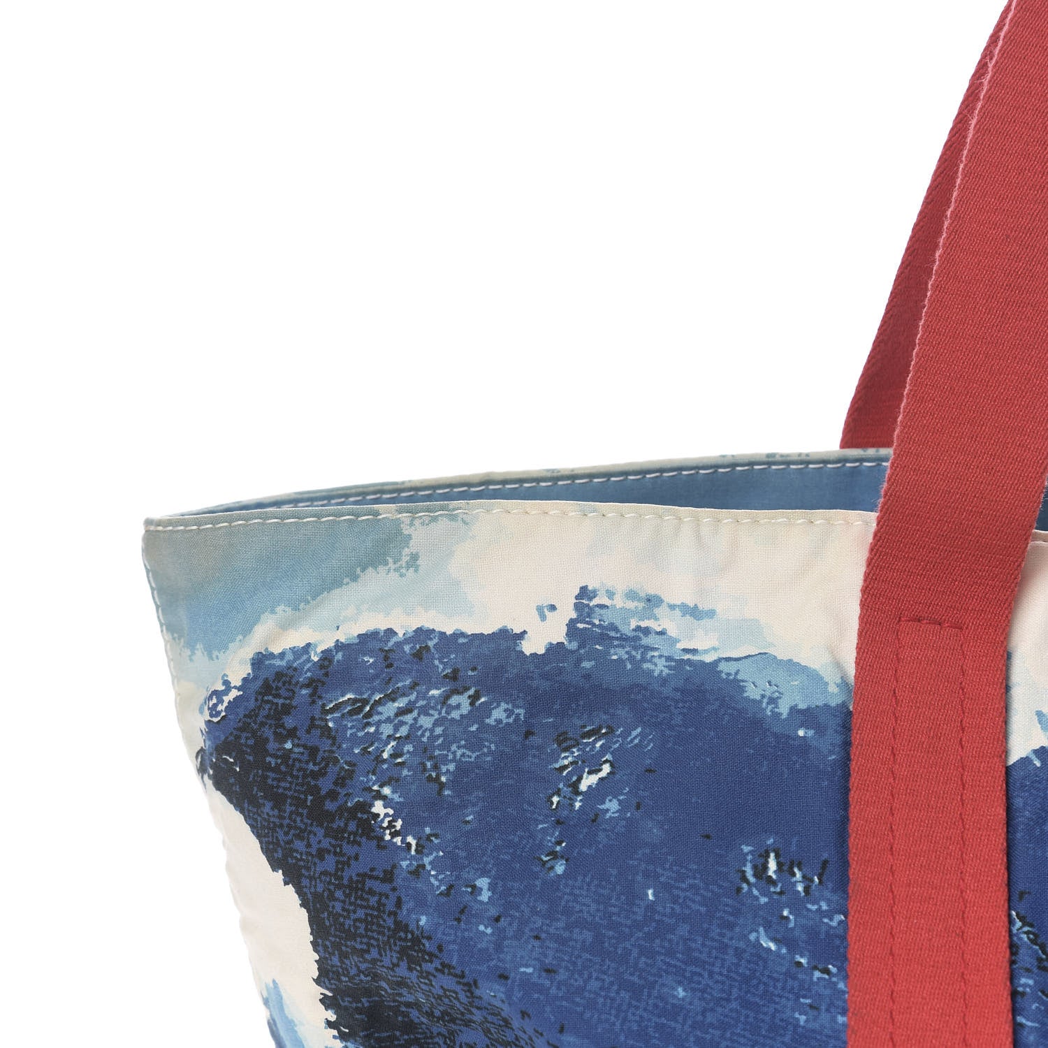 Chanel Canvas Surf Tote Red Blue 19 of 25