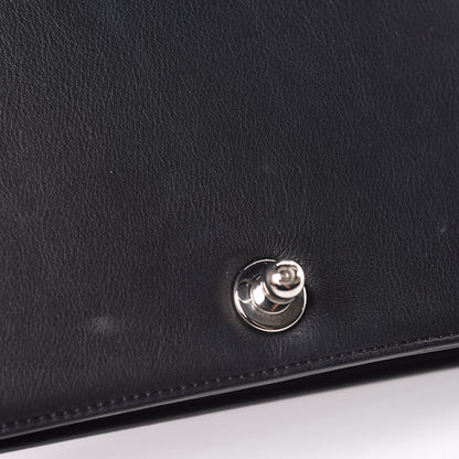 Chanel Calfskin Chevron Quilted Boy Convertible Clutch Flap Black 15 of 21