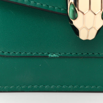 Bulgari Calfskin Serpenti Forever Purse Card Holder Emerald Violet Amethyst 9 of 10