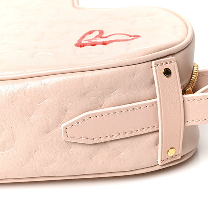 Louis Vuitton Lambskin Embossed Monogram Fall In Love Sac Coeur Light Pink 9 of 9