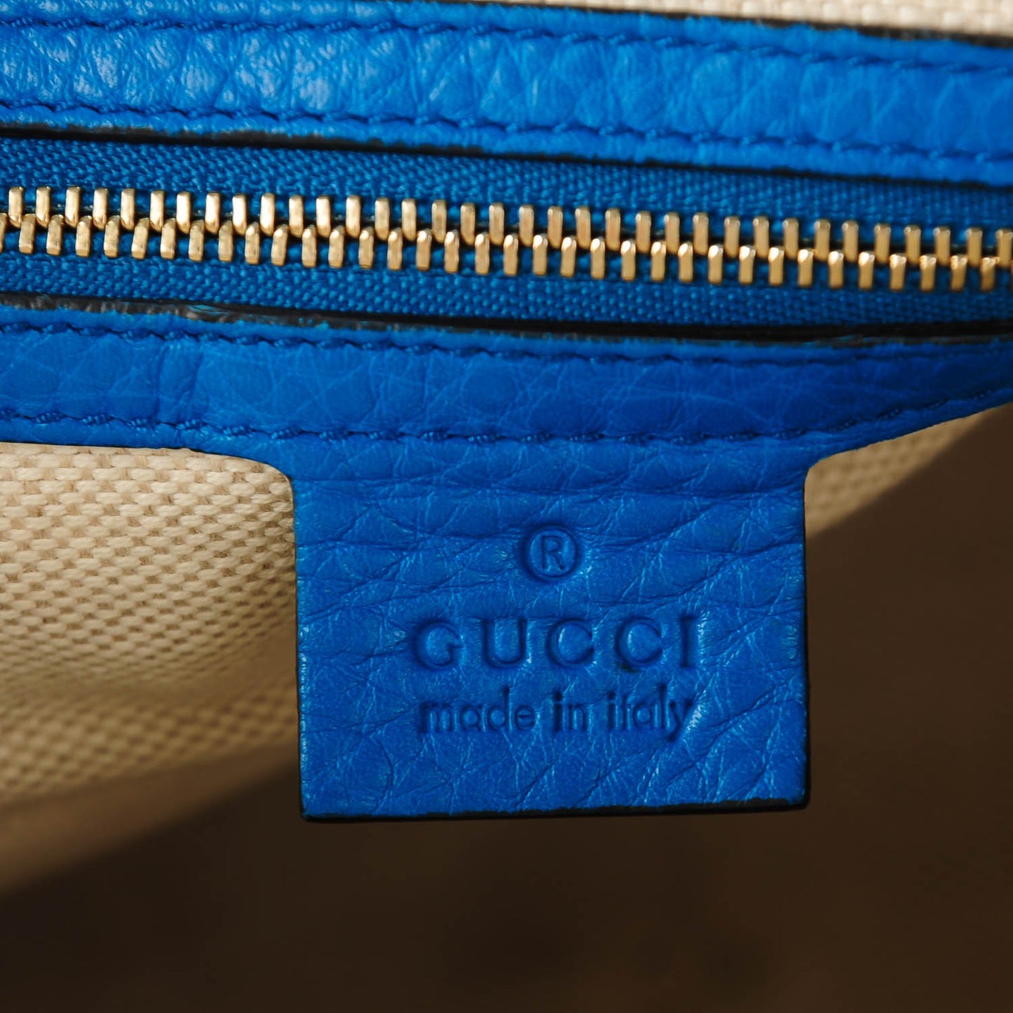 Calfskin Medium Soho Boston Riviera Blue