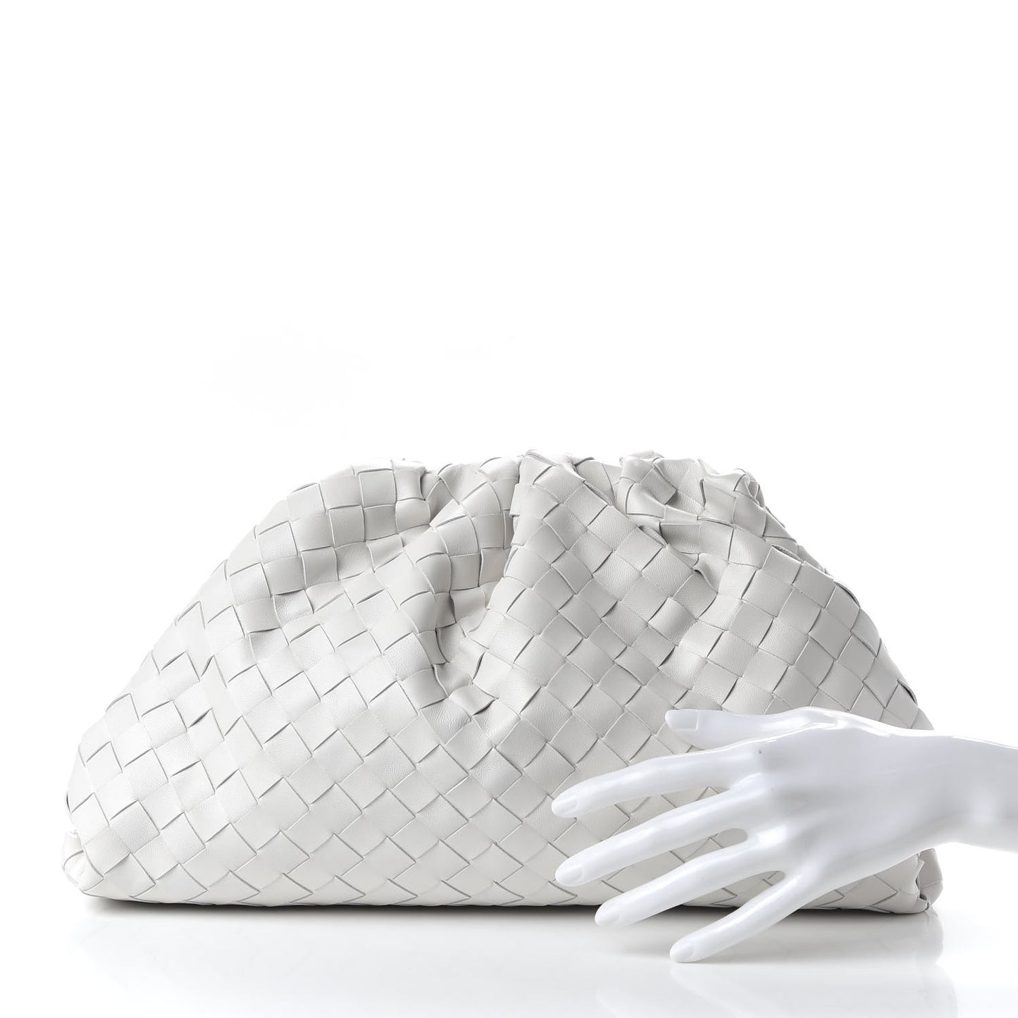 Nappa Maxi Intreccio The Pouch Oversized Clutch Plaster
