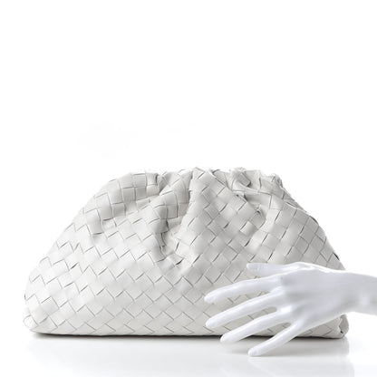 Bottega Veneta Nappa Maxi Intreccio The Pouch Oversized Clutch Plaster 2 of 9