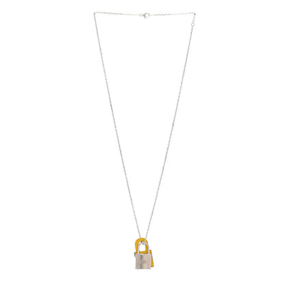 Hermes Swift Small O'Kelly Pendant Necklace  Jaune Ambre 3 of 8