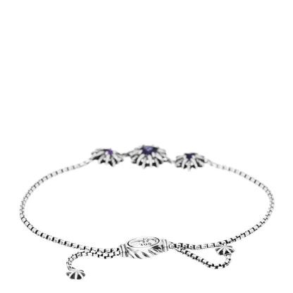 David Yurman Sterling Silver Amethyst Starburst Bracelet 2 of 3