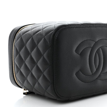 Chanel Caviar Quilted Large Vanity Pouch Black 10 of 12