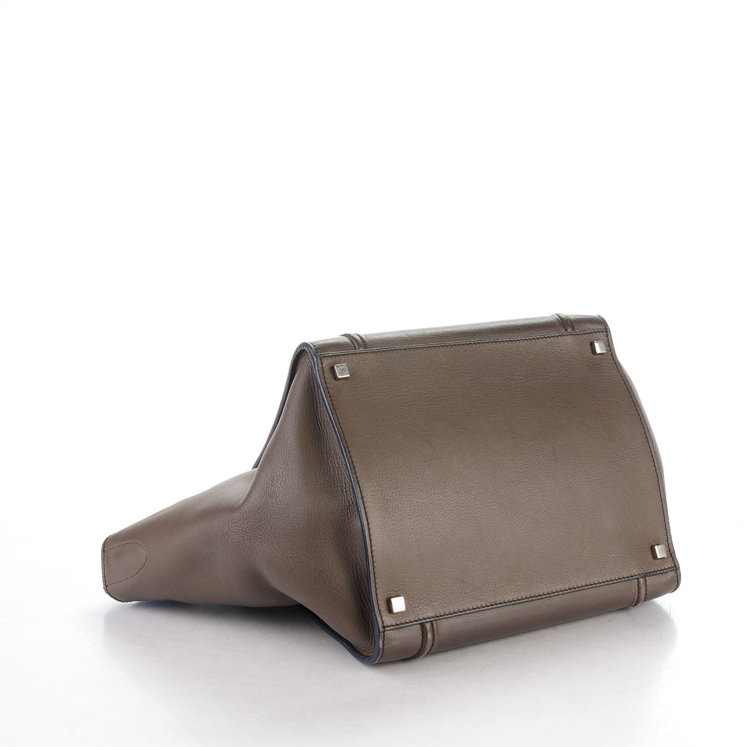Celine Supple Calfskin Medium Phantom Luggage Khaki 4 of 7