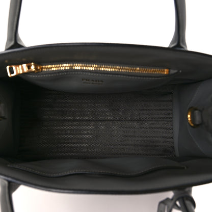 Prada Saffiano Cuir Calfskin Medium Monochrome Top Handle Tote Ardesia 5 of 8