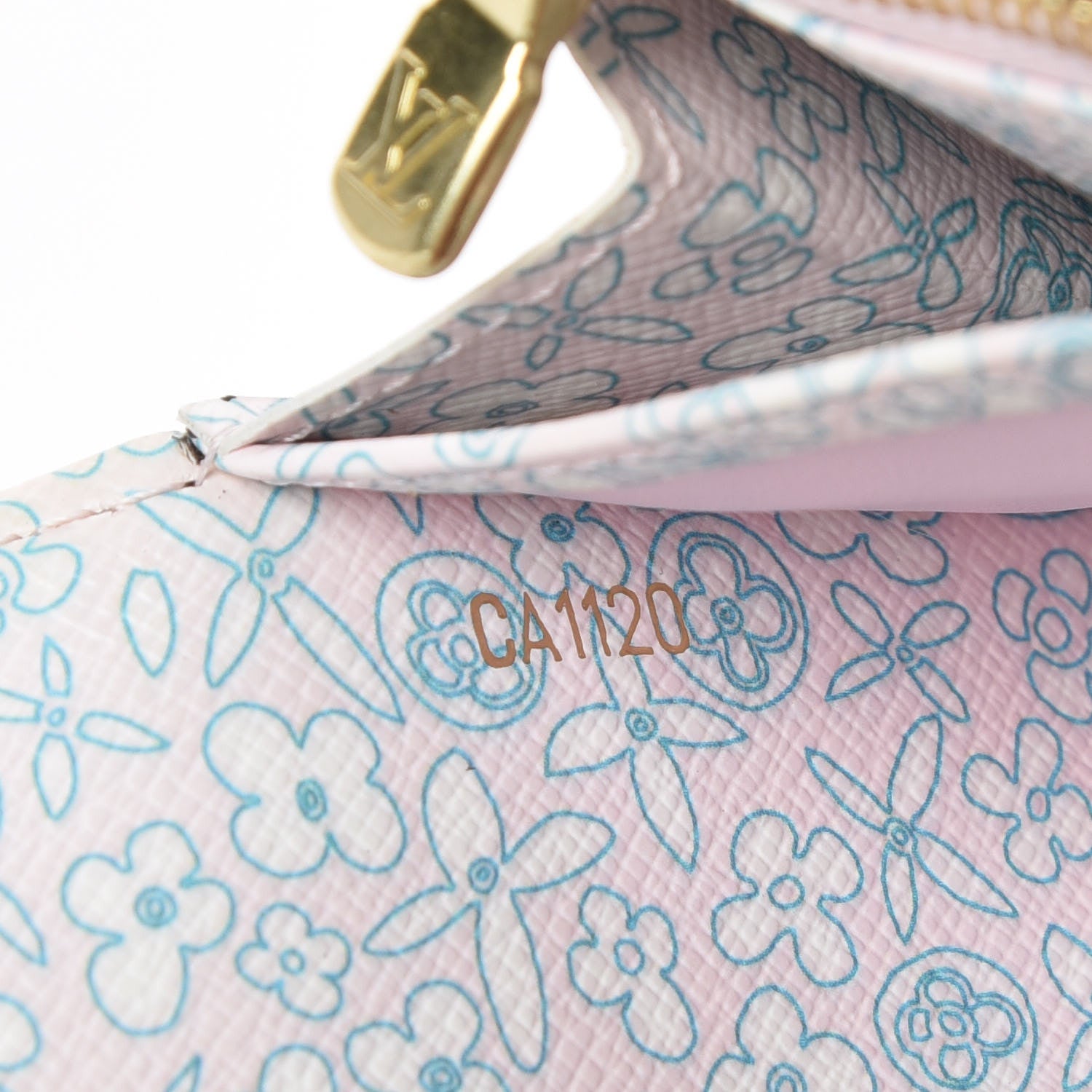 Louis Vuitton Monogram Fleuri Sarah Wallet Rose 9 of 9