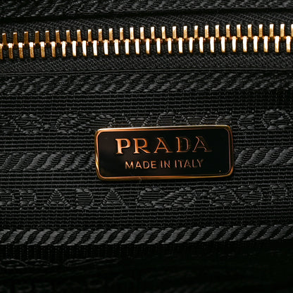 Prada Soft Lux Calfskin Triangle Medium Bonnie Shoulder Bag Black 5 of 8