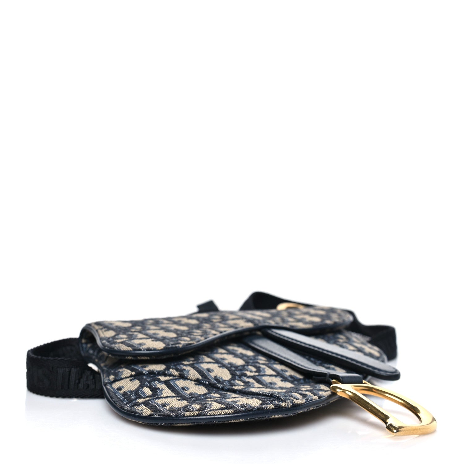 Christian Dior Oblique Saddle Belt Pouch Blue 4 of 11