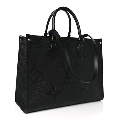Louis Vuitton Empreinte Monogram Giant Onthego MM Black 3 of 9
