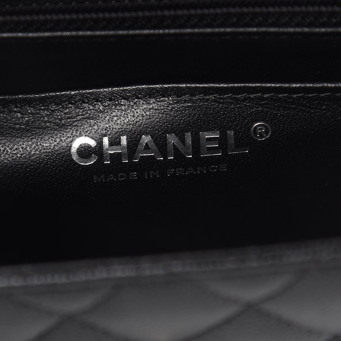 Caviar Quilted Mini Square Flap Black