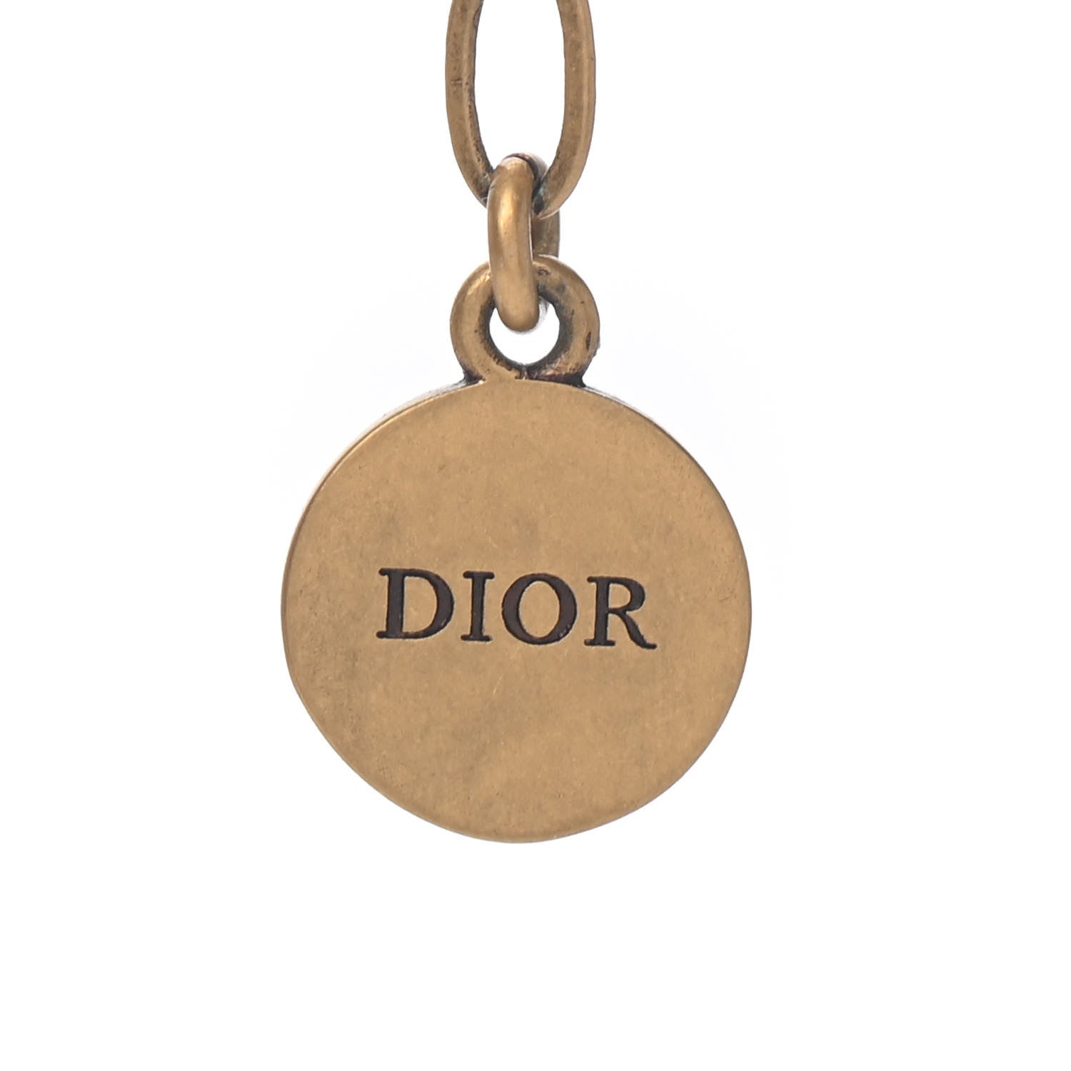 Christian Dior Grosgrain Ribbon CD Choker Necklace Black 4 of 4