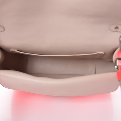 Christian Dior Bullcalf Mini Be Dior Satchel Fluorescent Goji Pink 5 of 6