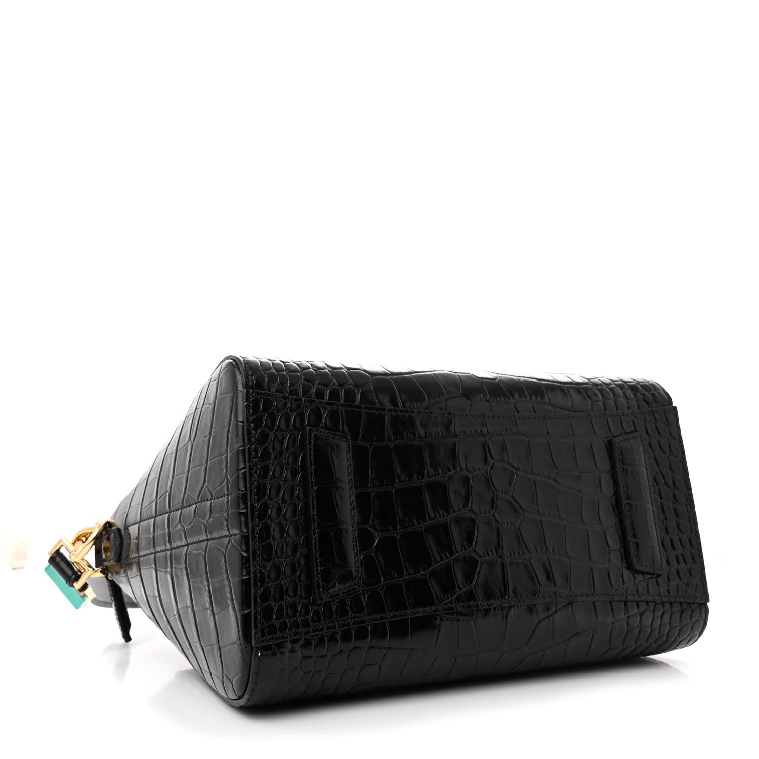 Givenchy Calfskin Crocodile Embossed Small Antigona Black 4 of 10