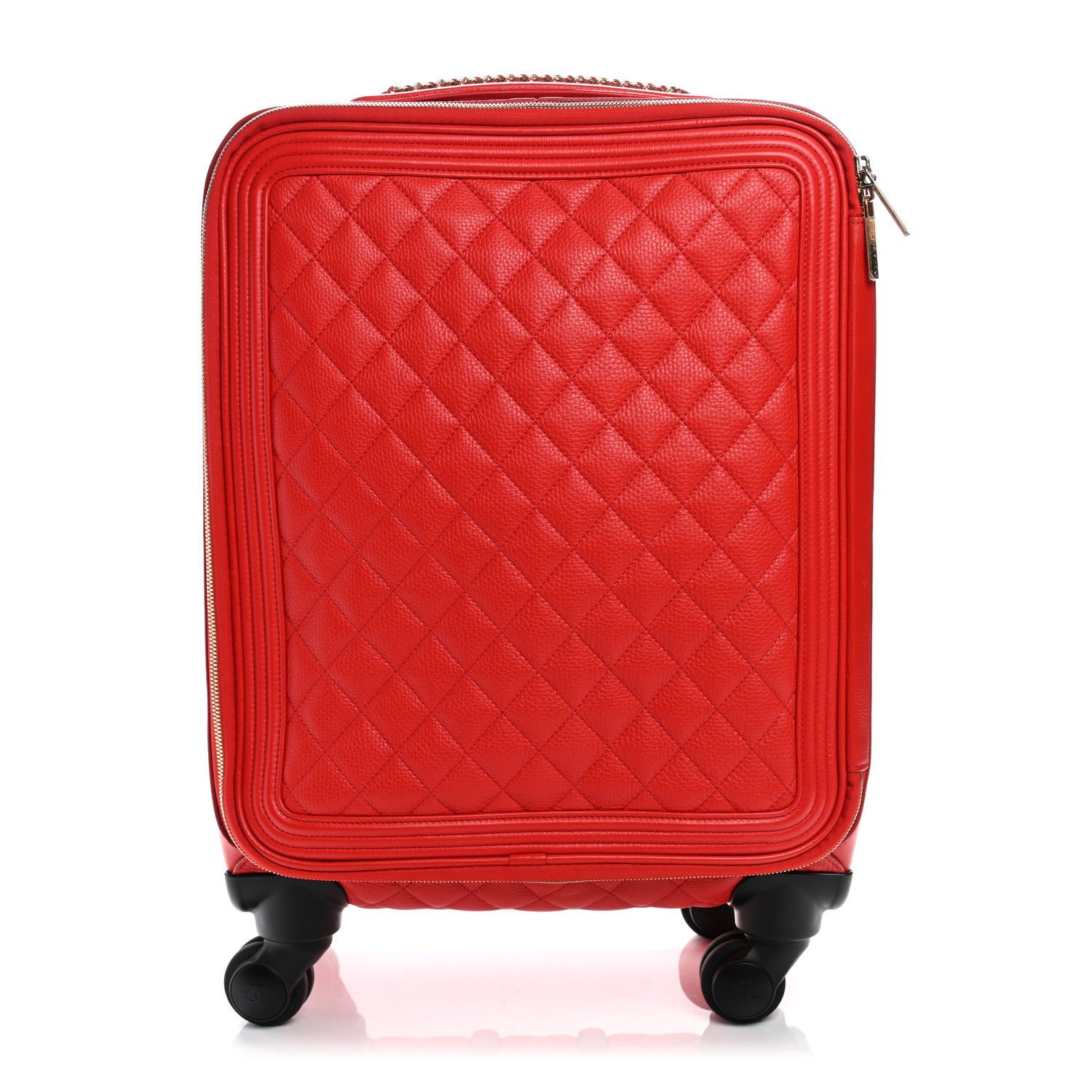 Chanel Calfskin Quilted Coco Case Trolley Red 1 of 10