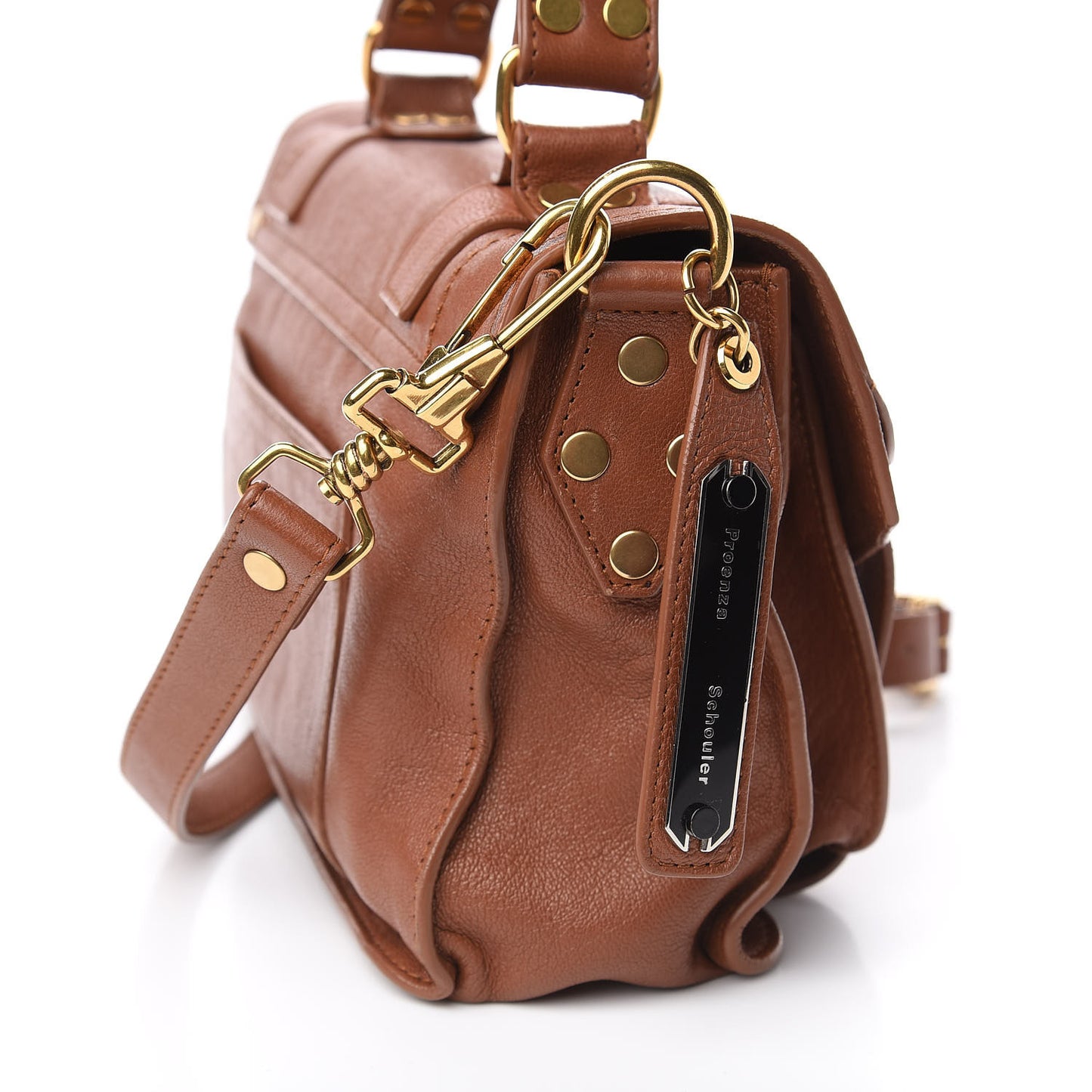Lambskin Tiny PS1 Satchel Saddle