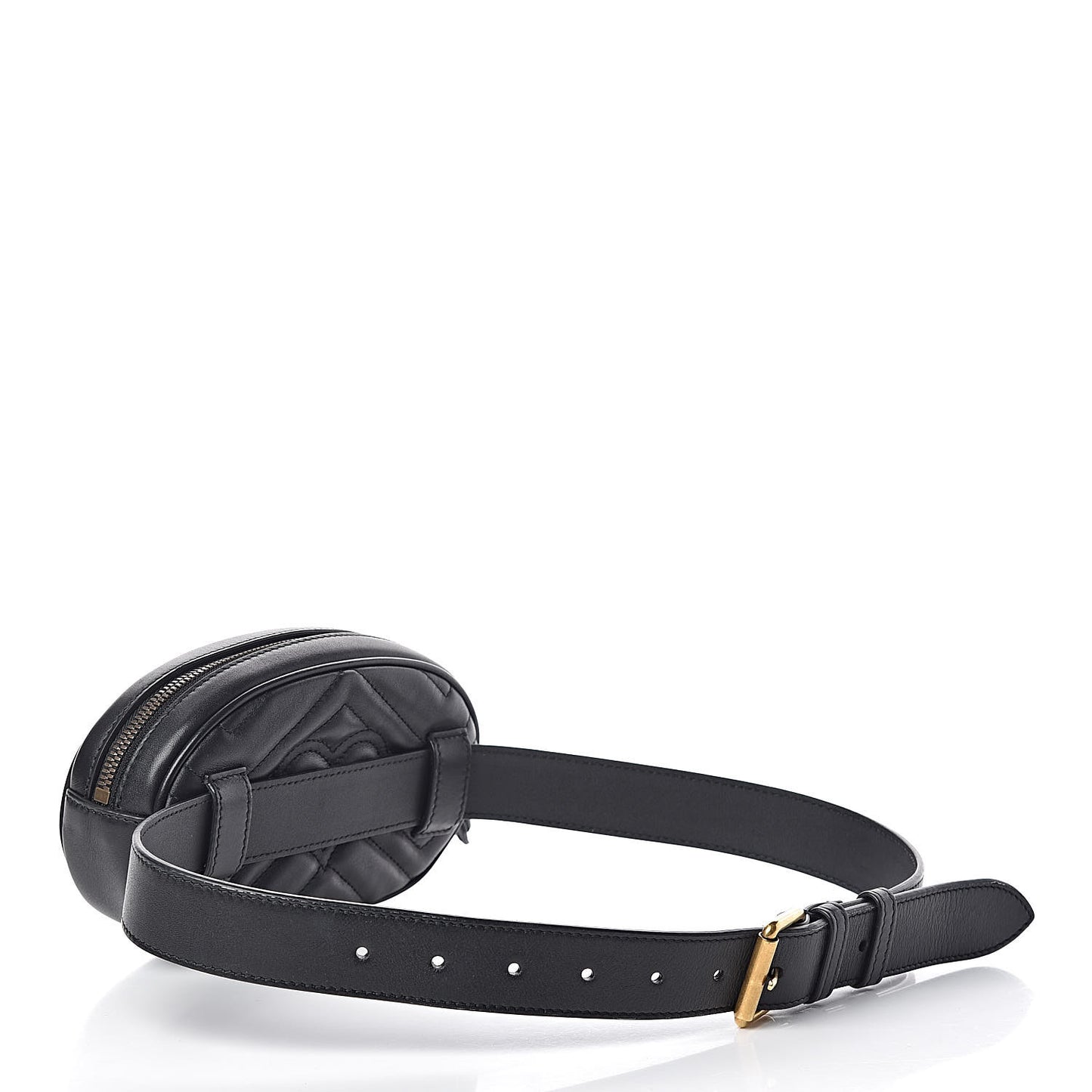 Calfskin Matelasse GG Marmont Belt Bag 75 30 Black
