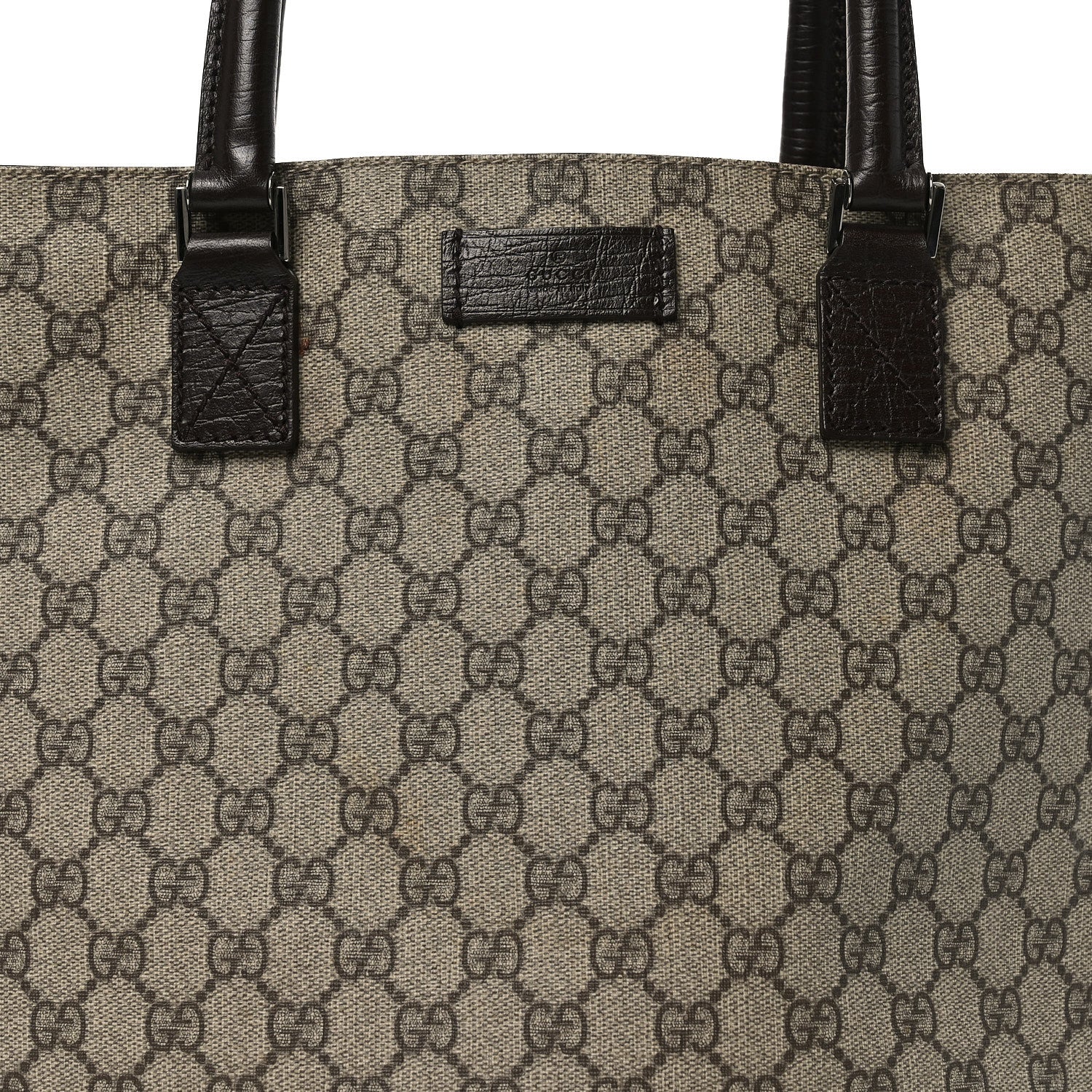 Gucci GG Plus Monogram Small Vertical Tote Dark Brown 7 of 9