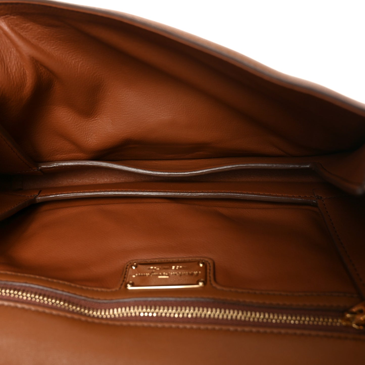 Calfskin Fringe Vera Bow Crossbody Bag Brown